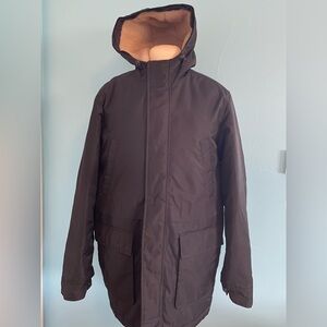 Old Navy Men's black Hooded Puffer Jacket size M